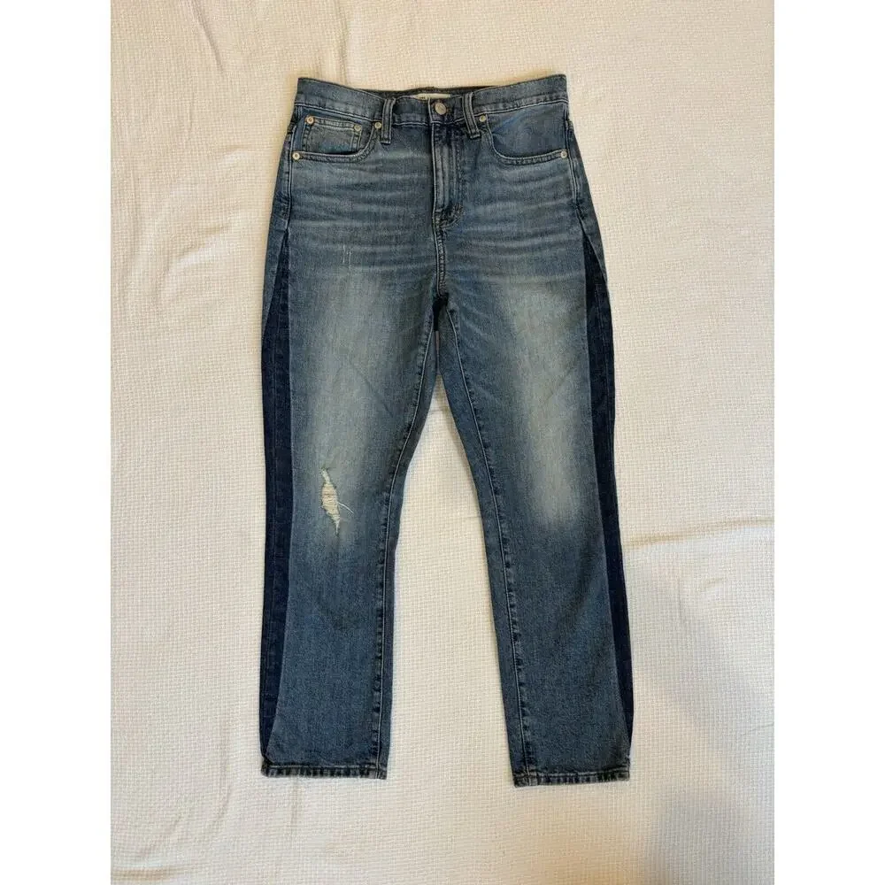 Madewell Jeans Women's Size 26 High Rise Slim Boy Jean Denim Blue Jeans Preppy